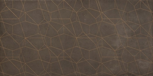 Керамогранит Cercom Infinity Fence Moka Golden Rett, цвет коричневый, поверхность сатинированная, прямоугольник, 600x1200