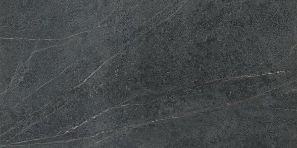 Керамогранит Cercom Soap Stone Soap Black Rett, цвет чёрный, поверхность натуральная, прямоугольник, 600x1200