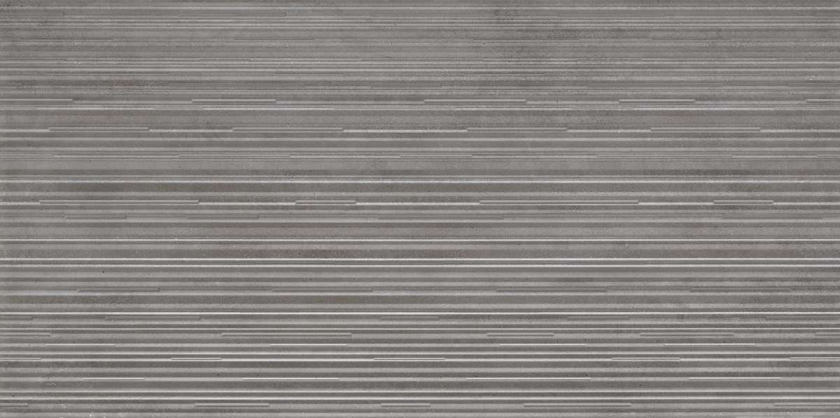 Керамогранит Piemme Glitch Fault Graphite N/R 03302, цвет серый тёмный, поверхность матовая 3d (объёмная), прямоугольник, 600x1200