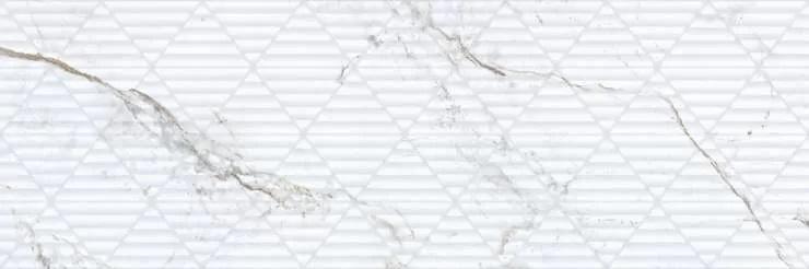 Керамическая плитка Porcelanite Dos 9547 Iguazu White Relieve PCD000047, цвет белый, поверхность матовая, прямоугольник, 300x900