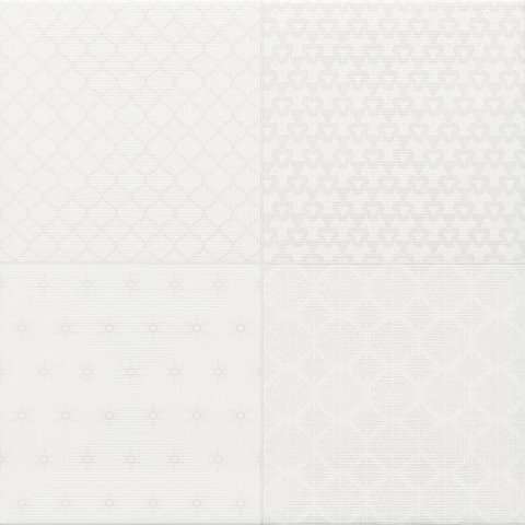 Керамогранит Cristacer Retro Blanco, цвет белый, поверхность полированная, квадрат, 450x450