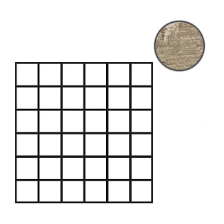Мозаика Cir Kentucky Mosaico Tessera (5x5) American Elm 1059230, цвет коричневый, поверхность матовая, квадрат, 300x300