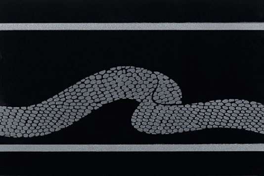 Бордюры Petracers Gran Gala Listello Serpente B Nero, цвет чёрный, поверхность глянцевая, прямоугольник, 210x315