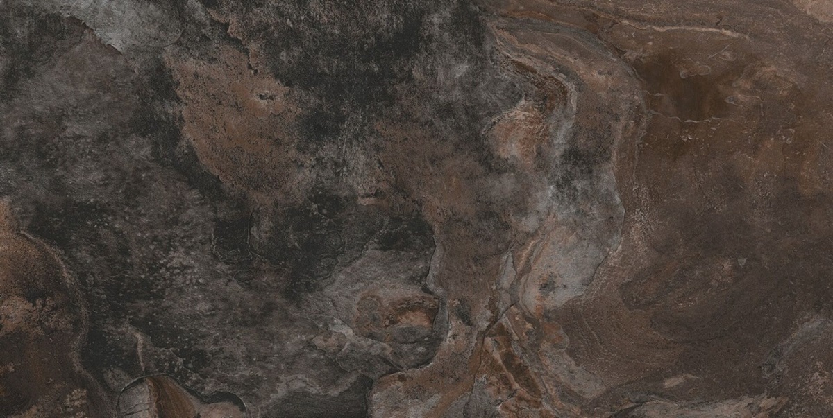 Керамогранит Pamesa Slate Way Brown Rect., цвет коричневый, поверхность полированная, прямоугольник, 600x1200