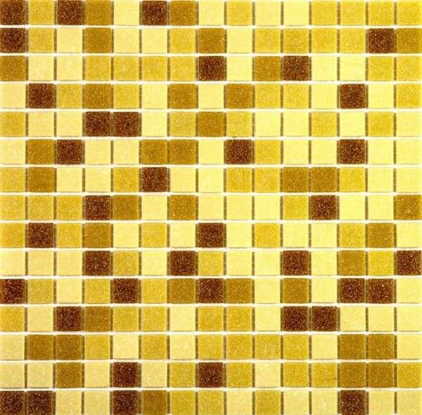 Мозаика Alma Mosaic Смеси 20 Beach(m) CES/123(m), цвет жёлтый, поверхность глянцевая, квадрат, 327x327