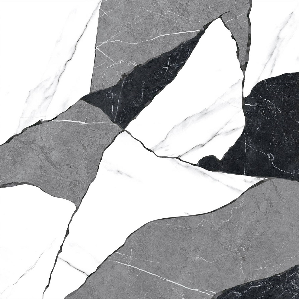 Керамогранит Cersanit Oriental Многоцветный A16006, цвет белый серый чёрный, поверхность матовая, квадрат, 420x420
