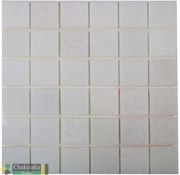 Мозаика Chakmaks Anatolian Stone Bianco Neve, цвет белый, поверхность структурированная, квадрат, 318x318