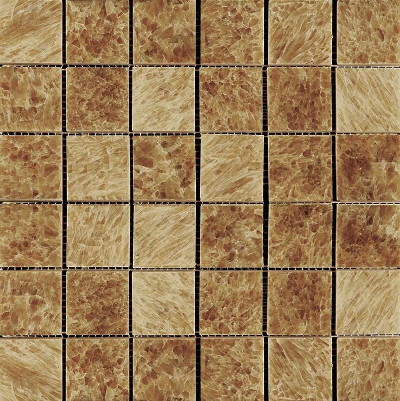 Мозаика Natural Mosaic Adriatica (4,8X4,8) M072-48P (M073Y-48P), цвет коричневый, поверхность полированная, квадрат, 305x305