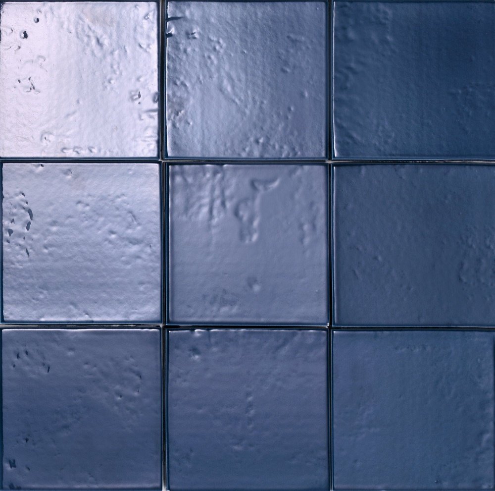 Керамическая плитка Sartoria Artigiana Blu SAARQU05G, цвет синий, поверхность глянцевая, квадрат, 110x110