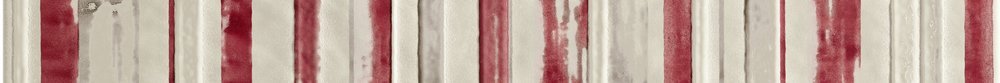 Бордюры Love Tiles Ground Barra Zone Cream, цвет красный, поверхность глазурованная, прямоугольник, 50x600