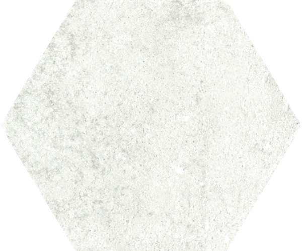 Керамогранит Monopole Pompeia Blanco, цвет белый, поверхность матовая, шестиугольник, 200x240
