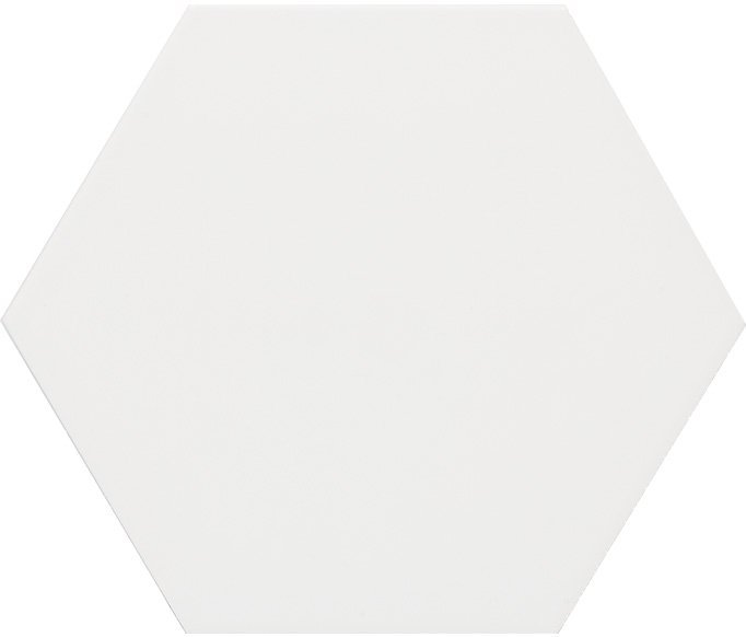 Керамогранит Azuvi Esagono Bianco, цвет белый, поверхность матовая, прямоугольник, 258x290
