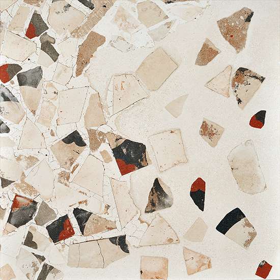 Керамогранит Fioranese I Cocci Calce Spaccato, цвет белый, поверхность матовая, квадрат, 300x300