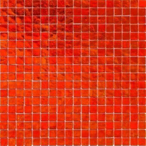 Мозаика Alma Mosaic Beauty BD44, цвет красный, поверхность глянцевая, квадрат, 150x150