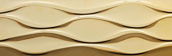 Декоративные элементы Atlantic Tiles Nieve Brillo Portofino Oro, цвет жёлтый, поверхность матовая, прямоугольник, 295x900