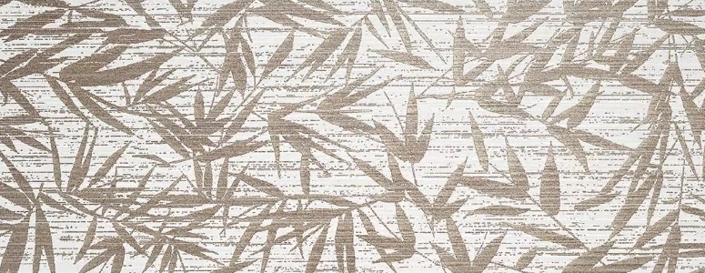 Декоративные элементы La Platera Shui White Leaves, цвет белый, поверхность матовая, прямоугольник, 350x900
