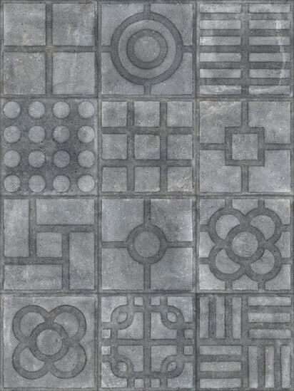 Керамическая плитка Vives Paulista Grafito, цвет серый, поверхность матовая, квадрат, 200x200