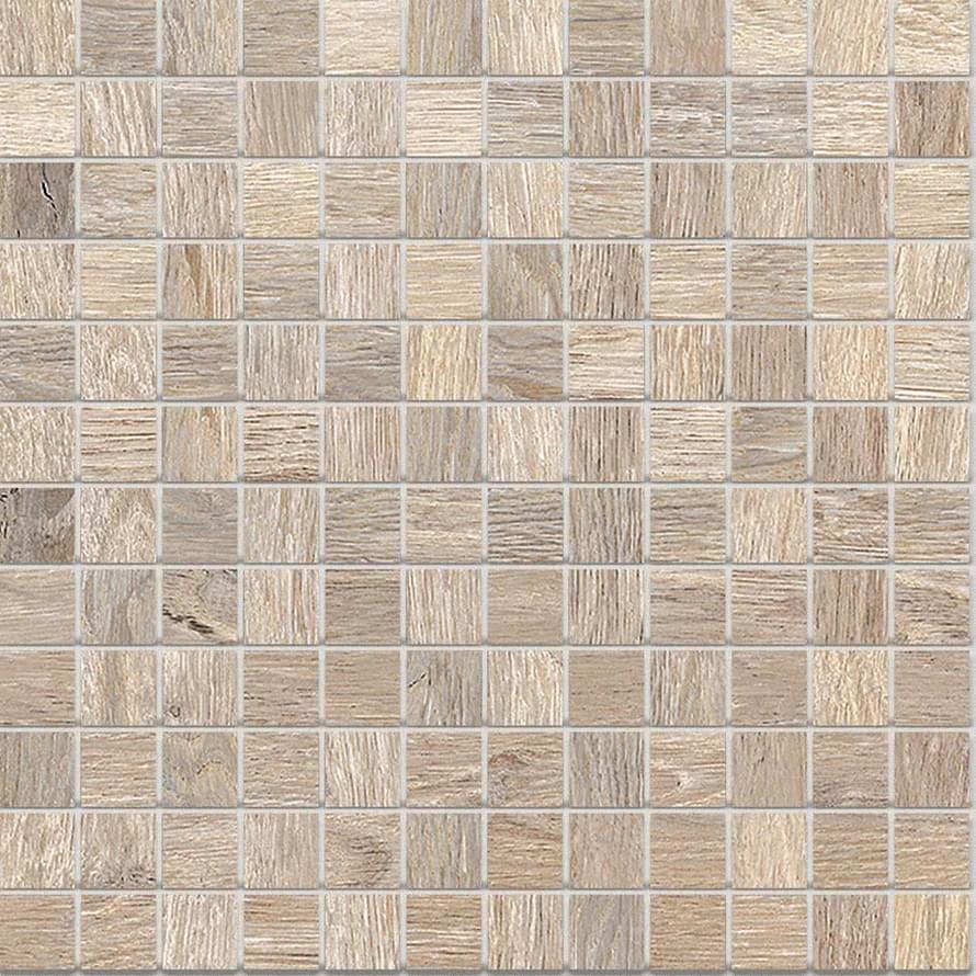Мозаика Monocibec Woodtime Castagno Mos (2,5X2,5) 89529, цвет бежевый, поверхность матовая, квадрат, 300x300