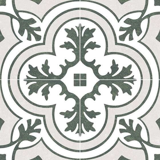 Керамическая плитка Dual Gres Kian Carmen Green, цвет белый зелёный, поверхность матовая, квадрат, 450x450