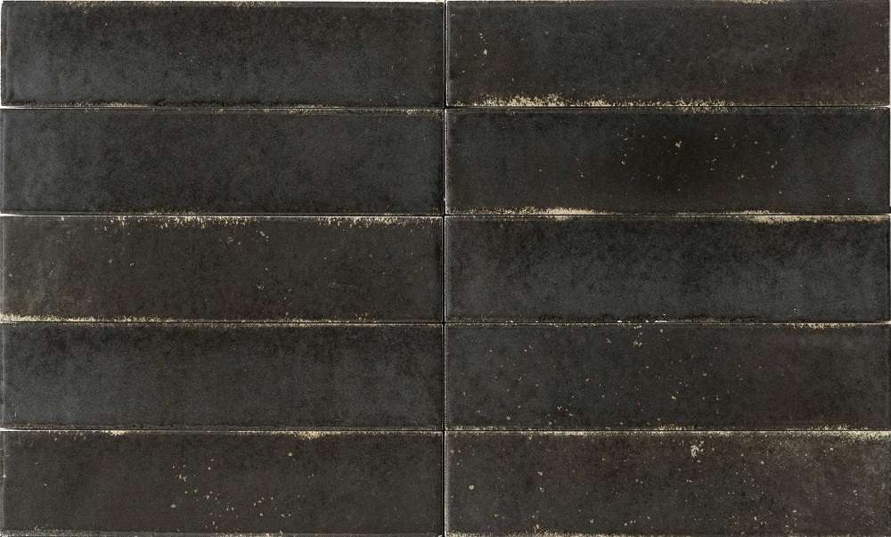Керамическая плитка Sartoria Materici Pepe Glossy SAMAT0862G, цвет чёрный, поверхность глянцевая, прямоугольник, 60x250