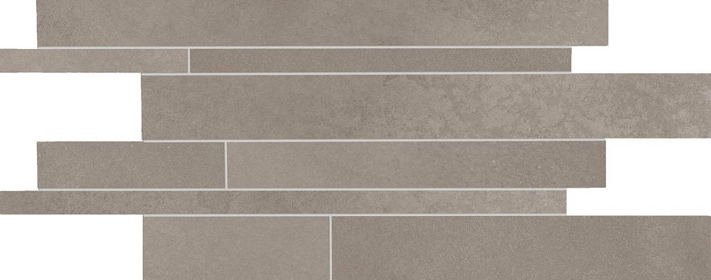 Мозаика Ergon Tr3Nd Listelli Sfalsati Concrete Smoke EAUS, цвет серый, поверхность матовая, прямоугольник, 300x600