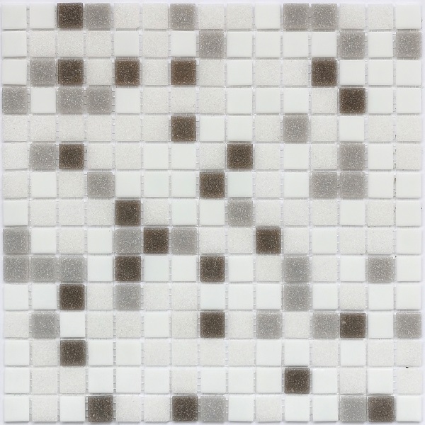 Мозаика Bonaparte Bonaparte Dorex, цвет белый разноцветный, поверхность глянцевая, квадрат, 327x327
