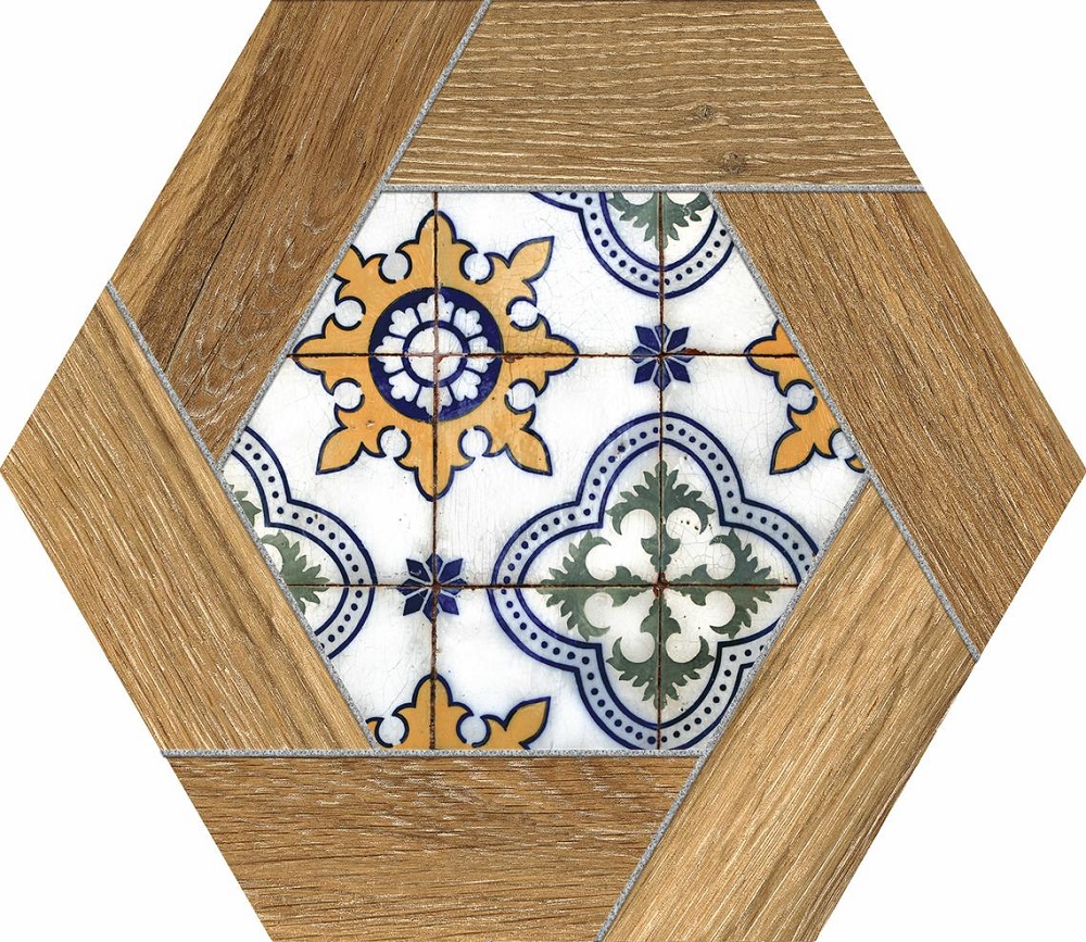 Керамогранит ITT Ceramic Gador Matt Hexa, цвет разноцветный, поверхность матовая, шестиугольник, 232x267