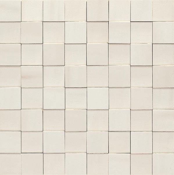 Мозаика Marazzi Italy Allmarble Mosaico Lasa 3D MMPT, цвет белый, поверхность матовая 3d (объёмная), квадрат, 300x300
