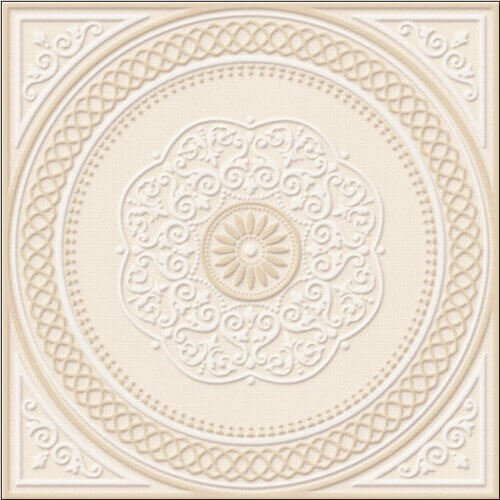 Декоративные элементы Abita Versailles Deco Beige, цвет бежевый, поверхность матовая, квадрат, 446x446