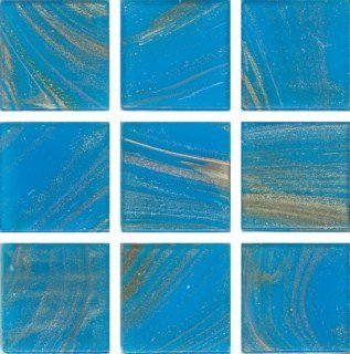 Мозаика Irida Fantasy И10.16(5), цвет синий, поверхность глянцевая, квадрат, 318x318