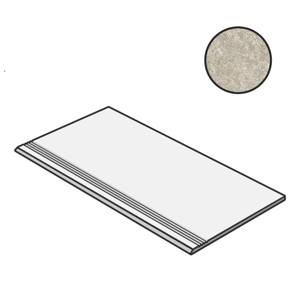 Ступени Piemme Quarzite Step Q002 59460, цвет серый, поверхность натуральная, прямоугольник, 300x600