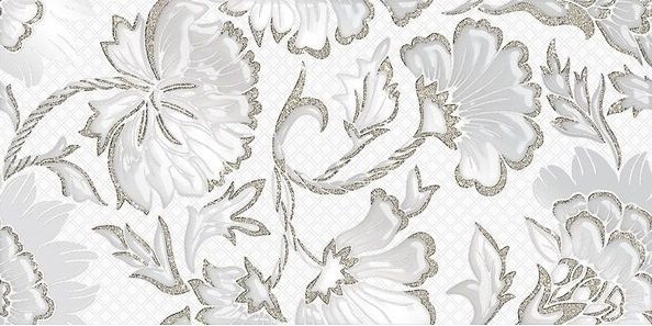 Декоративные элементы Нефрит керамика Катрин белый 04-01-1-10-03-00-1451-0, цвет белый, поверхность глянцевая, прямоугольник, 250x500