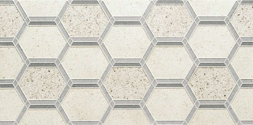 Декоративные элементы Tubadzin Elba Hex, цвет серый, поверхность матовая, прямоугольник, 298x598
