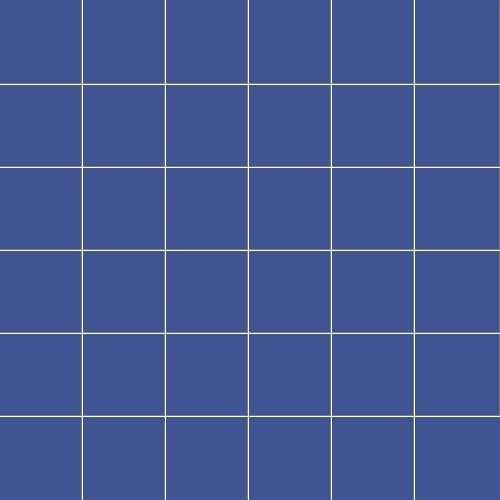 Мозаика Ce.Si Matt Avio Rete 5x5, цвет синий, поверхность матовая, квадрат, 300x300