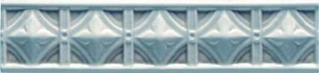 Бордюры Grazia Essenze Neoclassico Genziana NEO600, цвет голубой, поверхность глянцевая, прямоугольник, 60x260