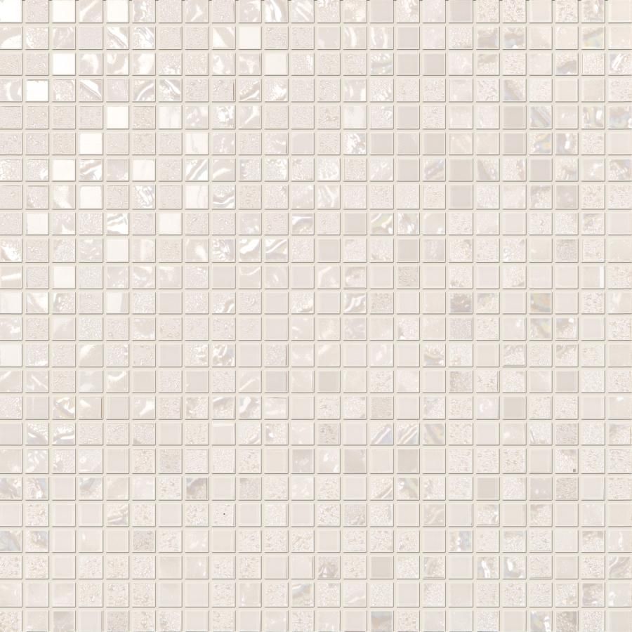 Мозаика Supergres Four Seasons Mosaico Snow One FSSN, цвет белый, поверхность глянцевая, квадрат, 300x300