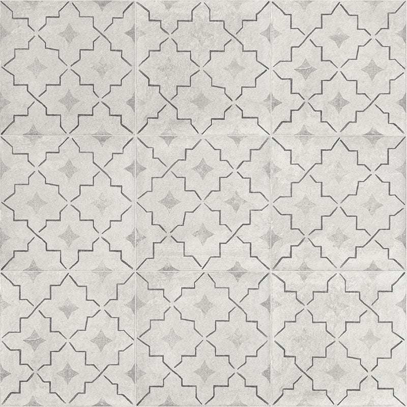 Керамогранит Mainzu Carino Deco Como, цвет серый, поверхность матовая, квадрат, 200x200