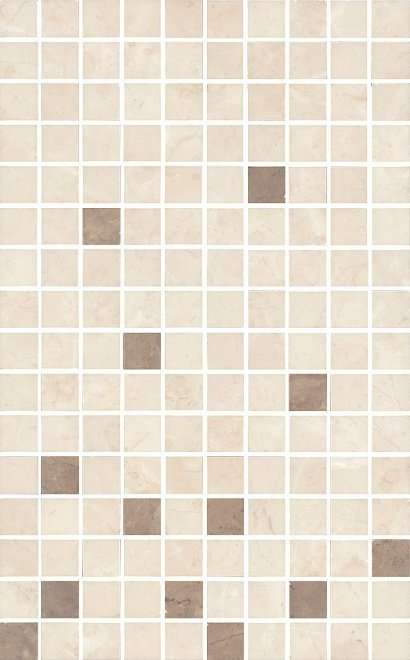 Мозаика Kerama Marazzi Декор Мармион беж мозаичный MM6267A, цвет бежевый, поверхность глянцевая, прямоугольник, 250x400