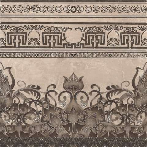 Бордюры STN Ceramica Bordura G.Dabo Gris, цвет серый, поверхность глянцевая, квадрат, 450x450