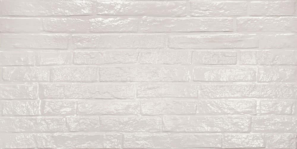 Керамическая плитка ABK Street White Glossy DOR34270, цвет белый, поверхность глянцевая, под кирпич, 600x1200