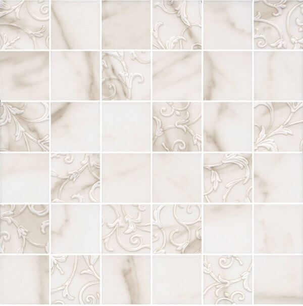 Мозаика Kerama Marazzi Карелли MM11197, цвет бежевый, поверхность глянцевая, квадрат, 300x300