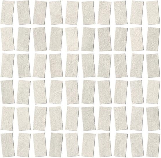 Мозаика Atlas Concorde Italy Raw White Mosaico Castle A??J, цвет белый, поверхность матовая, прямоугольник, 290x292
