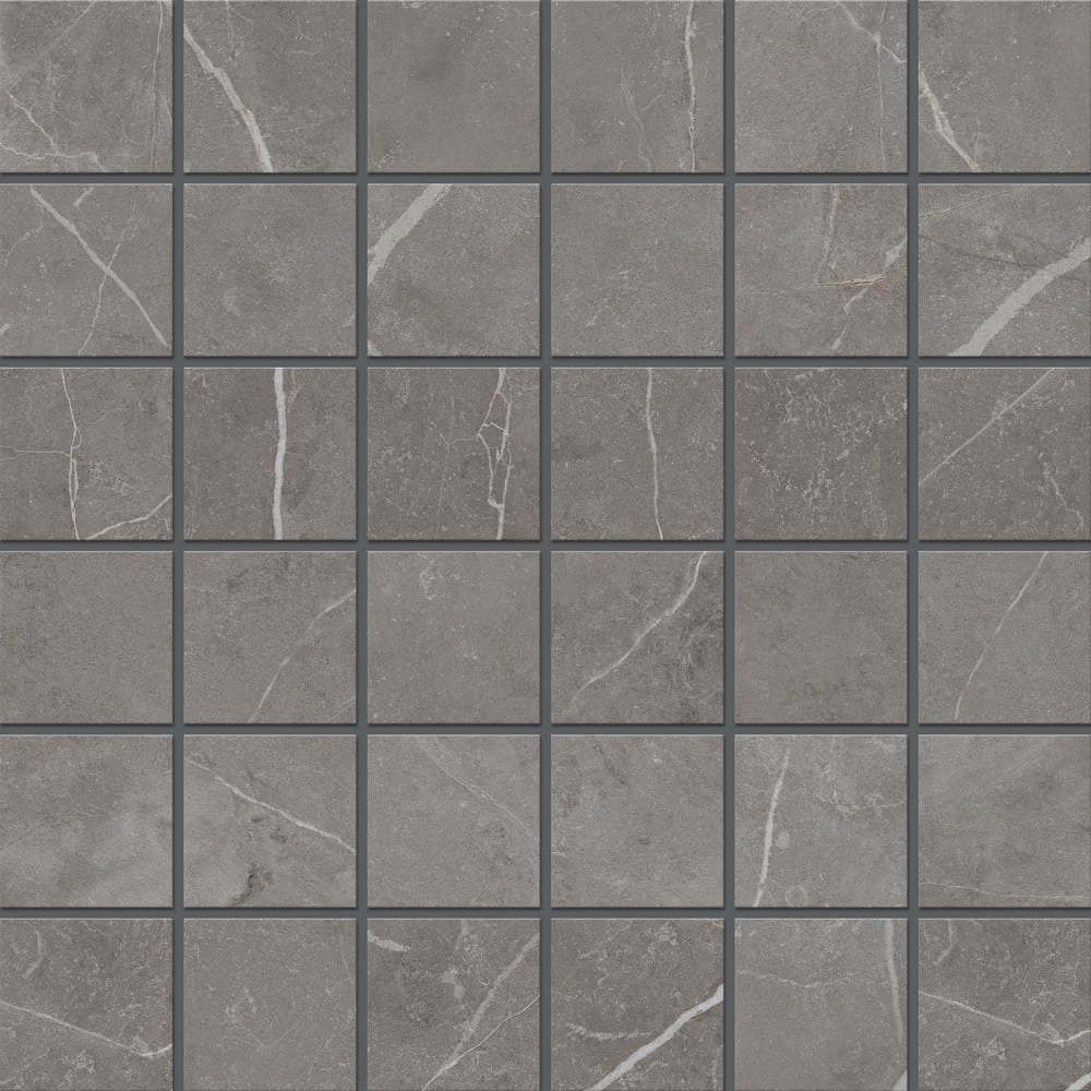 Мозаика Estima Nolana Mosaic Dark Grey NL03 70769, цвет серый, поверхность матовая, квадрат, 300x300