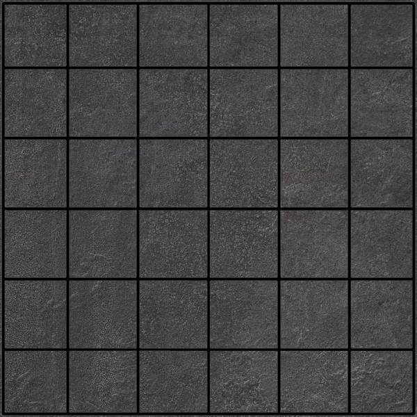 Мозаика Monocibec Pietre Naturali Black Board Mos (4,7X4,7) 100660, цвет чёрный, поверхность матовая, квадрат, 300x300