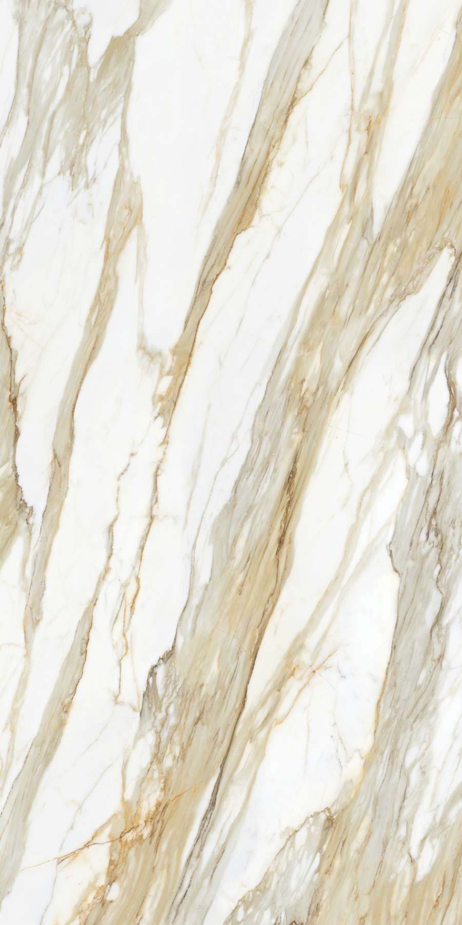 Широкоформатный керамогранит ABK Calacatta Borghini FullVein3D Slab B 20mm Soft PF60013349, цвет белый бежевый, поверхность матовая, прямоугольник, 1635x3230