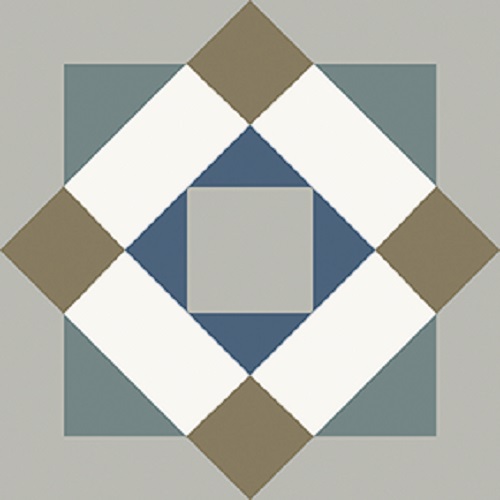 Керамогранит Nanda Tiles Kompas Nara, цвет разноцветный, поверхность матовая, натуральная, квадрат, 200x200