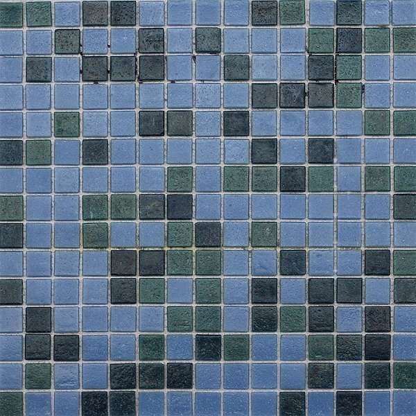 Мозаика JNJ Mosaic Mixed Colored 107JC, цвет синий, поверхность глянцевая, квадрат, 327x327