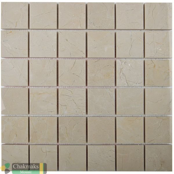 Мозаика Chakmaks Anatolian Stone Cream Pino, цвет бежевый, поверхность рельефная, квадрат, 318x318
