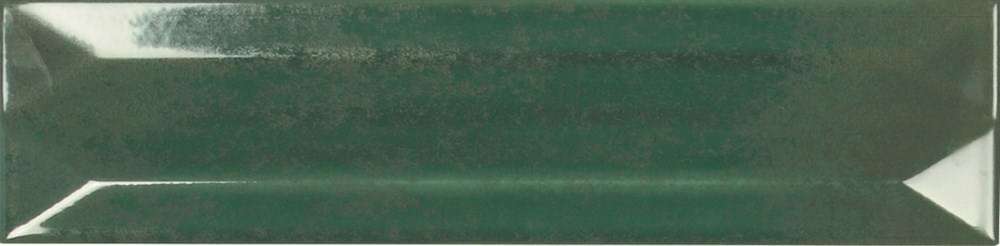 Керамическая плитка APE Refraction Palm, цвет зелёный, поверхность глянцевая рельефная, прямоугольник, 75x300