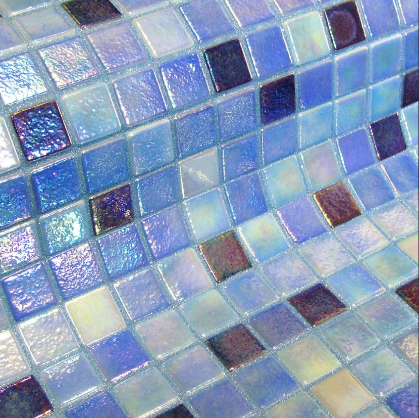 Мозаика Ezarri Fosfo Mix Delphinus Люминисцентная, цвет разноцветный, поверхность глянцевая, прямоугольник, 313x495